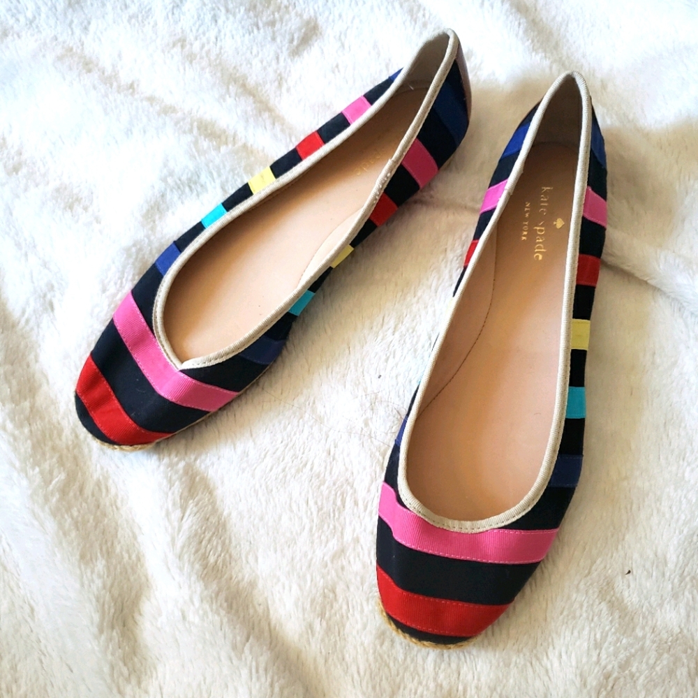 Kate Spade Vivi Rainbow Espadrille Flats Shoes
